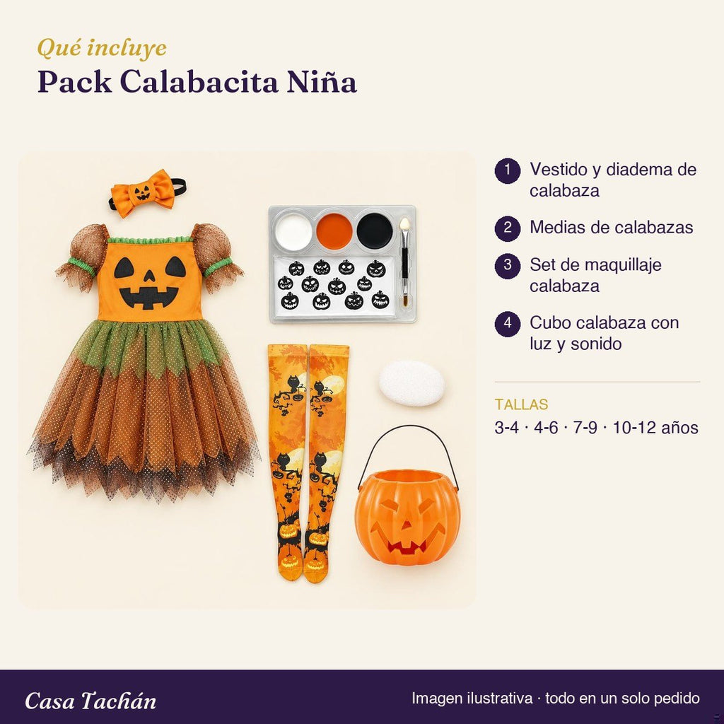 Qué incluye el Pack Calabacita Niña: lista de productos y tallas