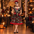 Pack Catrina Mujer: foto ilustrativa con el disfraz puesto