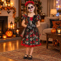 Pack Catrina Niña: foto ilustrativa con el disfraz puesto