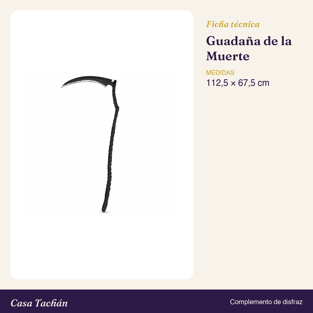 Ficha técnica: Guadaña de la Muerte (112 cm)
