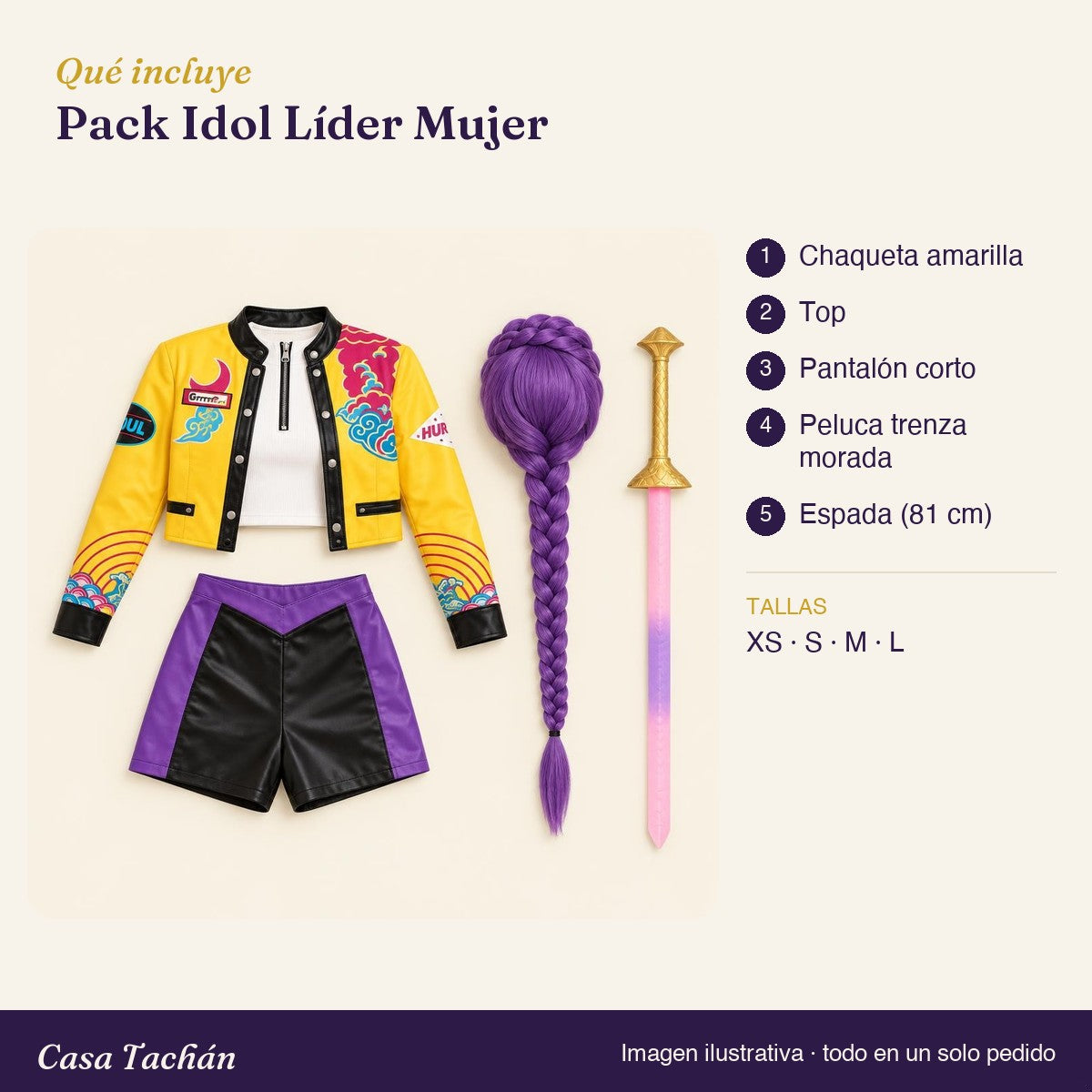 Qué incluye el Pack Idol Líder Mujer: lista de productos y tallas